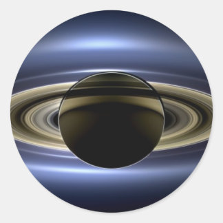 Adesivo Redondo Terra e Saturno