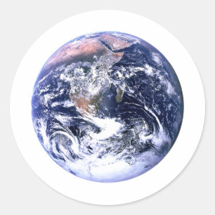 Adesivo Redondo Terra jGibney O Museu Zazzle