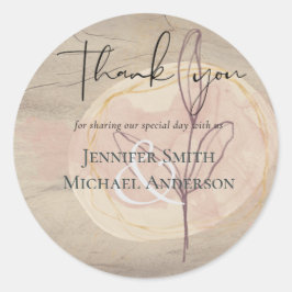 Adesivo Redondo Terra Natural Folhas de Madeira Russa