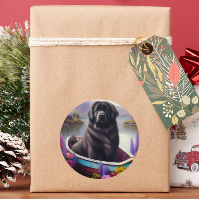 Adesivo Redondo Terra Nova em um Paddle: Uma Aventura Cênica (Feriado)