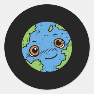 Adesivo Redondo Terra Planeta Cuta Camisa 22 de abril Pro Environ