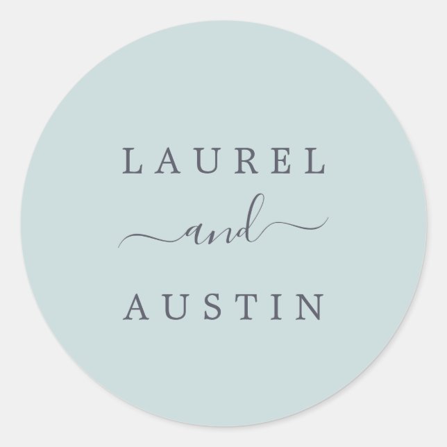 Adesivo Redondo Terra russa | Selos De Envelope De Casamento De Ca (Frente)