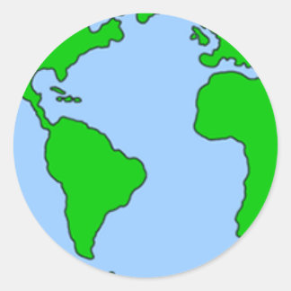 Adesivo Redondo Terra simples