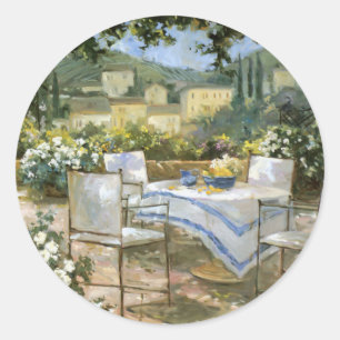 Adesivo Redondo Terraço de Toscânia