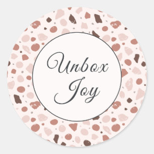 Adesivo Redondo Terraço Moderno Tendência "Unbox Joy"