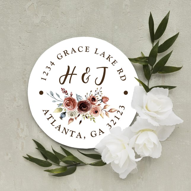 Adesivo Redondo Terracota Laranja Queimado para Retorno de Endereç (Criador carregado)