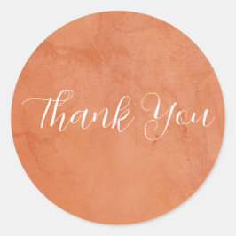 Adesivo Redondo Terracotta Eucalyptus Burgundy Orange Floral