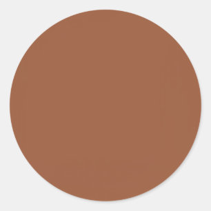 Adesivo Redondo Terracotta Laranja Queimada Cor Sólida