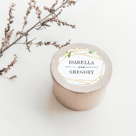 Adesivo Redondo Terrário | Casamento Botânico Verde