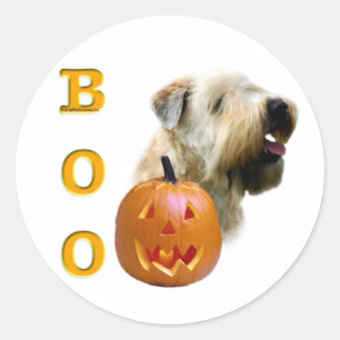 Adesivo Redondo Terrier Boo, com revestimento macio