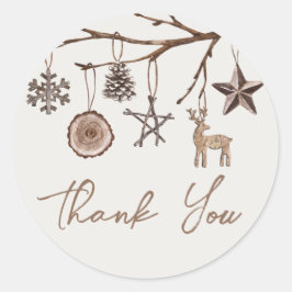 Adesivo Redondo Terrível Natal Obrigado Vencidos