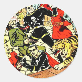 Adesivo Redondo Terror Preto nº 2