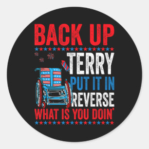 Adesivo Redondo Terry Colocou Em Reverso O Fogo 4º De Ju