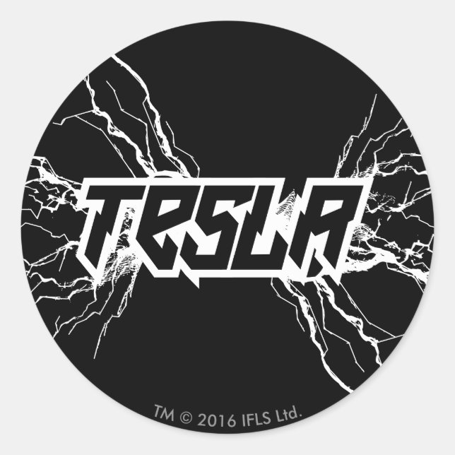Adesivo Redondo Tesla (Frente)
