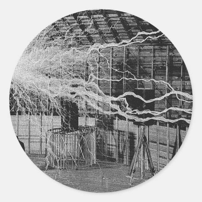 Adesivo Redondo tesla (Frente)