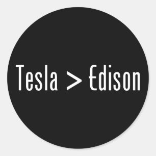 Adesivo Redondo Tesla > Edison