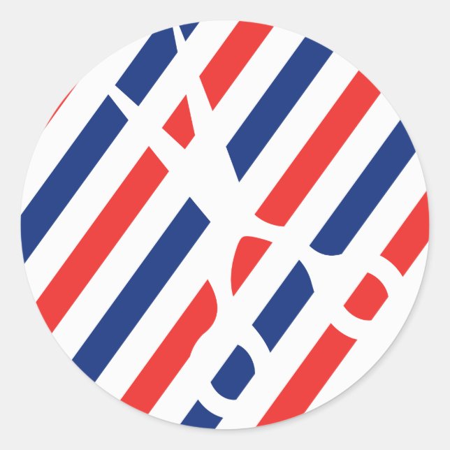 Adesivo Redondo Tesoura Barber (Frente)