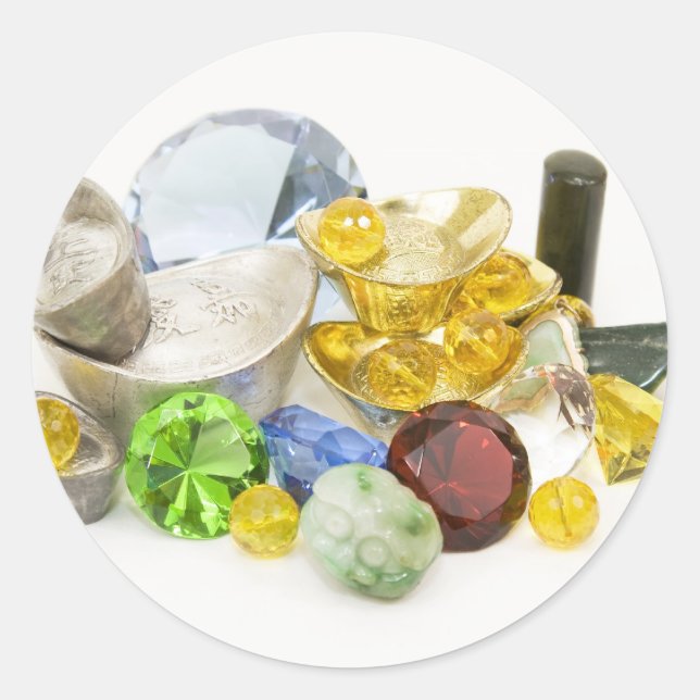 Adesivo Redondo tesouro (Frente)