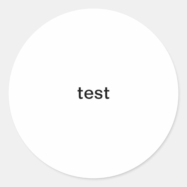 Adesivo Redondo teste (Frente)