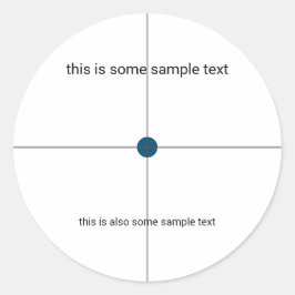 Adesivo Redondo teste de amostra
