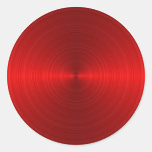 Adesivo Redondo teste padrão vermelho circular do metal