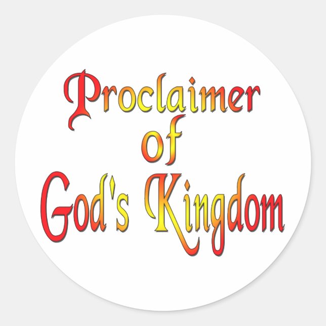 Adesivo Redondo Testemunha de Jeová (Frente)