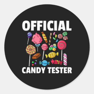 Adesivo Redondo Tester Lollipop Sweets Gift Halloween Kids