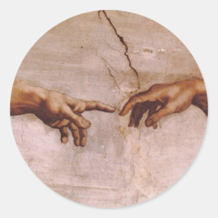 Adesivo Redondo Teto da Capela Sistina