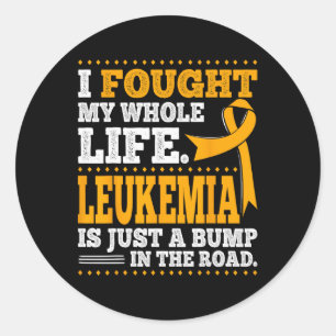 Adesivo Redondo Teto de Leucemia Aguda Sensibilização