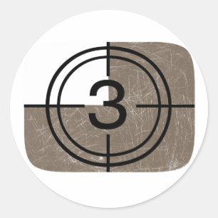 Adesivo Redondo Tevê retro