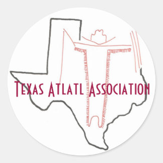Adesivo Redondo Texas Atlatl Association Sticker