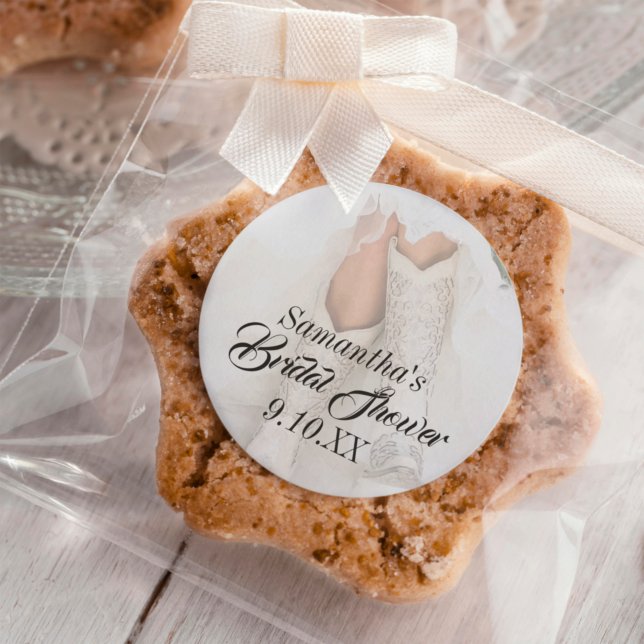 Adesivo Redondo Texas Bride no Chá de panela Rhinestone Boots (Criador carregado)