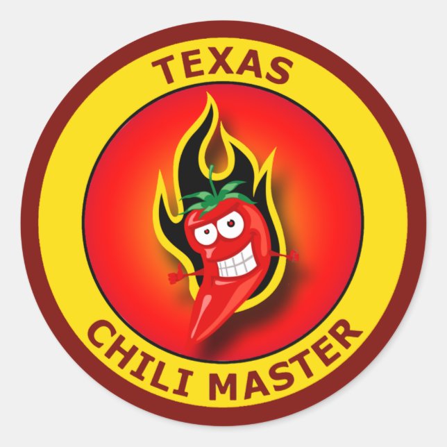ADESIVO REDONDO TEXAS CHILI MASTER (Frente)