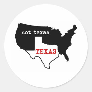 Adesivo Redondo Texas/não Texas