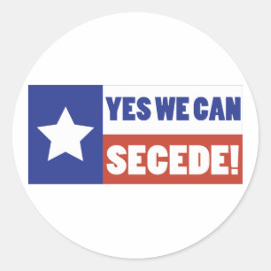 Adesivo Redondo Texas Secede