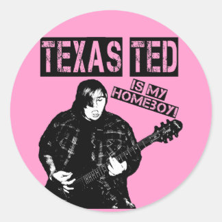 Adesivo Redondo Texas Ted Sticker