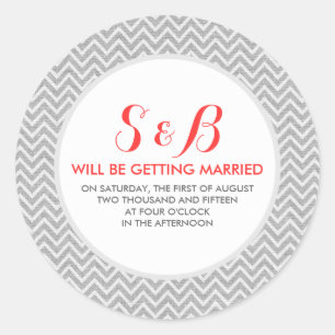 Adesivo Redondo Texto 3b do Padrão de Cevon da Cinza Leve