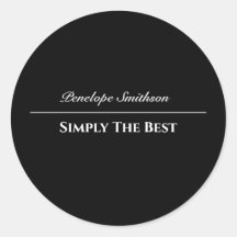 Texto e cores personalizáveis preto e branco básic