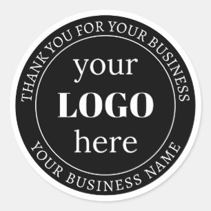 Adesivo Redondo Texto editável e seu logotipo ou outro Design