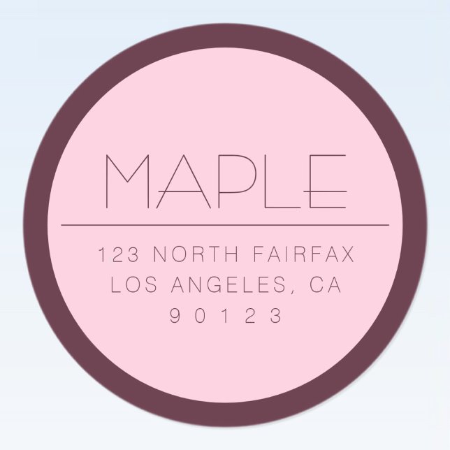 Adesivo Redondo Texto moderno personalizável com limite (Criador carregado)