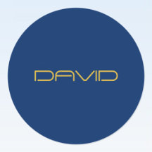 Texto Na moda editável | Azul Dourado e Marinho