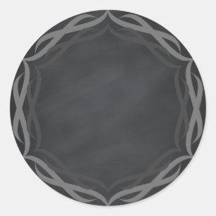 Adesivo Redondo Texto Personalizado da espiral do Vazio do quadro