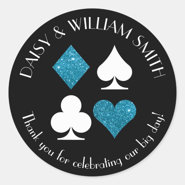 Adesivo Redondo Texto Personalizado do Tema de Las Vegas Malibu Az (Frente)