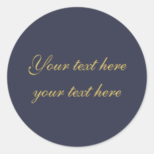 Adesivo Redondo Texto Próprio Minimalista de Tendência Profissiona