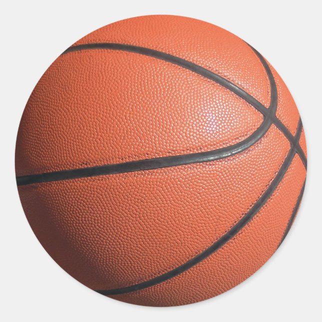 Adesivo Redondo Textura BASKETball (Frente)
