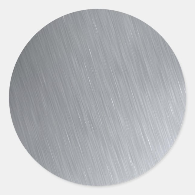 Adesivo Redondo Textura de aço inoxidável com realces de iluminaçã (Frente)