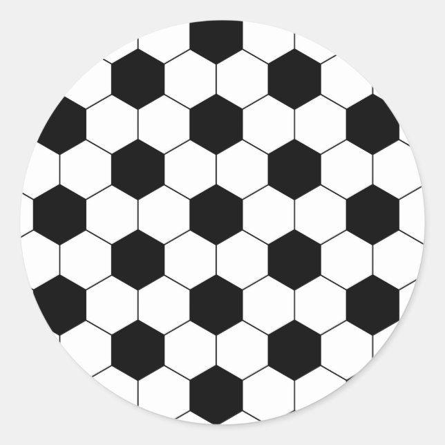 Adesivo Redondo Textura de bola de futebol (Frente)