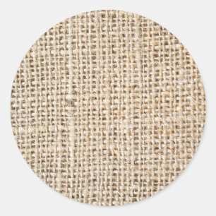 Adesivo Redondo Textura de burlap