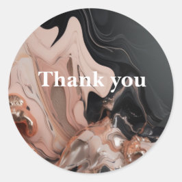 Adesivo Redondo textura de mármore taupe chic