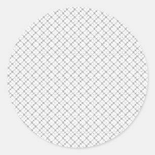 Adesivo Redondo Textura Geométrica Monocromática Visualização de D